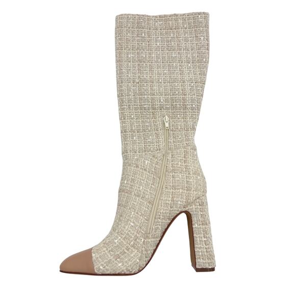 Steve Madden Women's Ally Knee High Boot, NATURAL Tweed Size 7 NEW - Picture 3 of 7